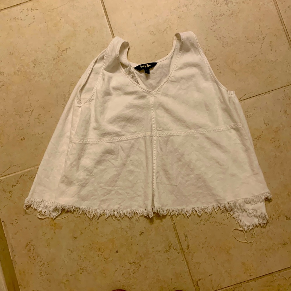 Open back fringe tank
